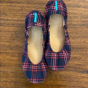 Heritage plaid Tieks size 9